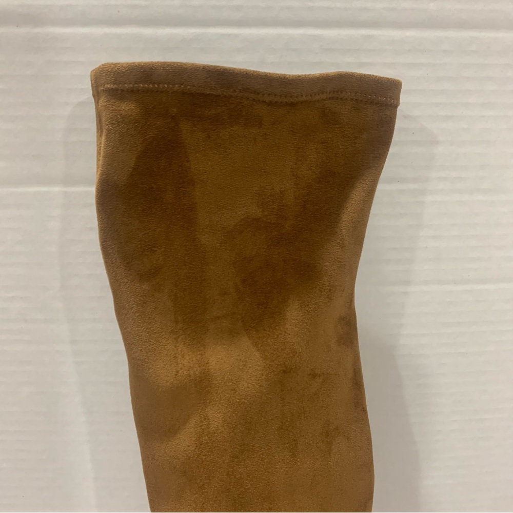 STEVE MADDEN rust/tan suede size 11 over the knee boots suede heel Tava style - Picture 9 of 16